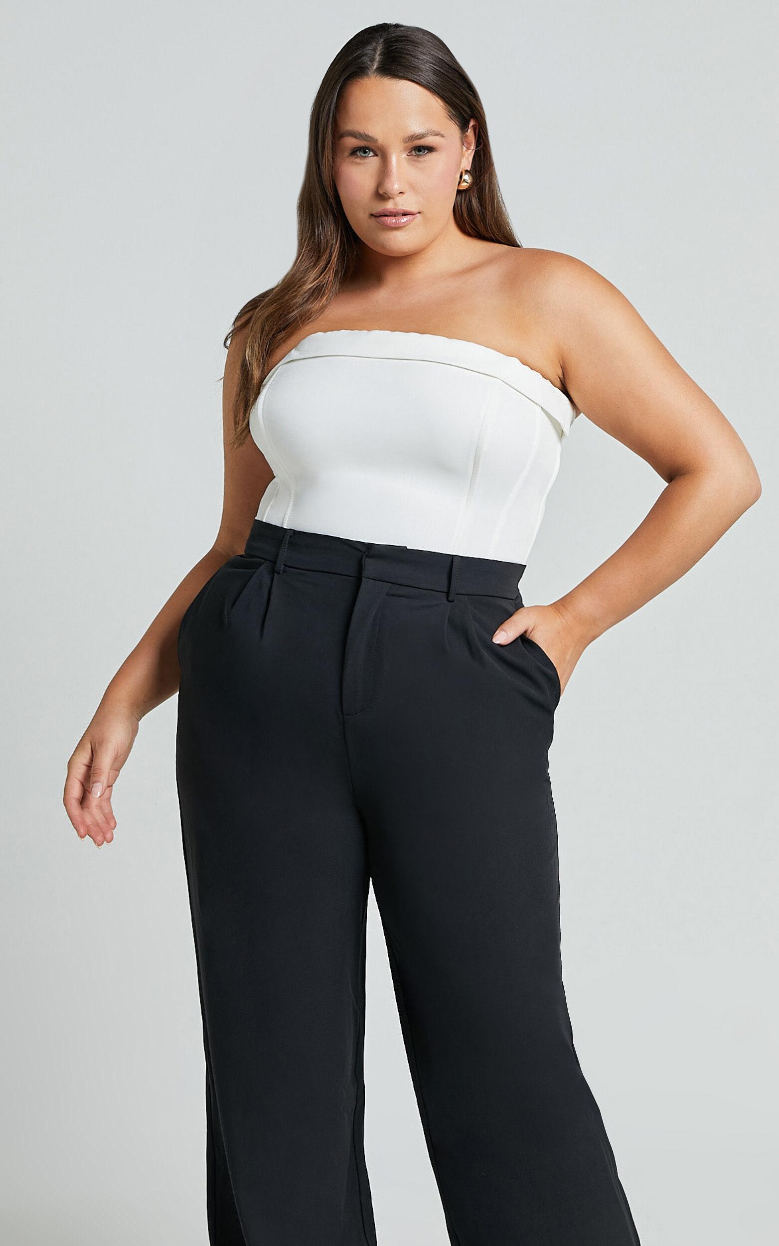 Lorcan Pants - High Waisted Tailored Pants in Black Product Image