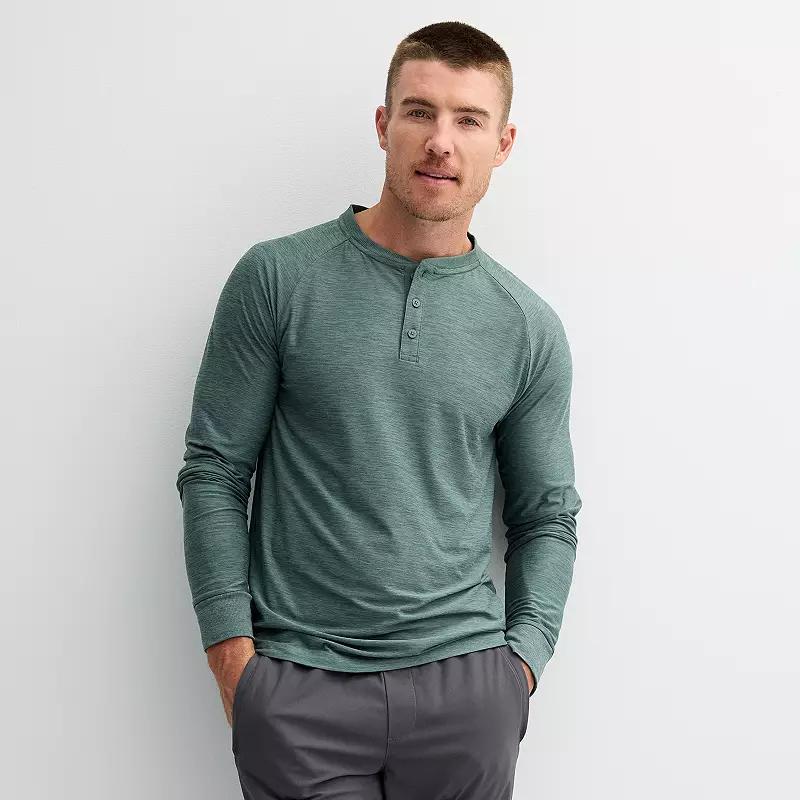 Men's FLX Long Sleeve Luxury Soft Wander Henley,  Product Image