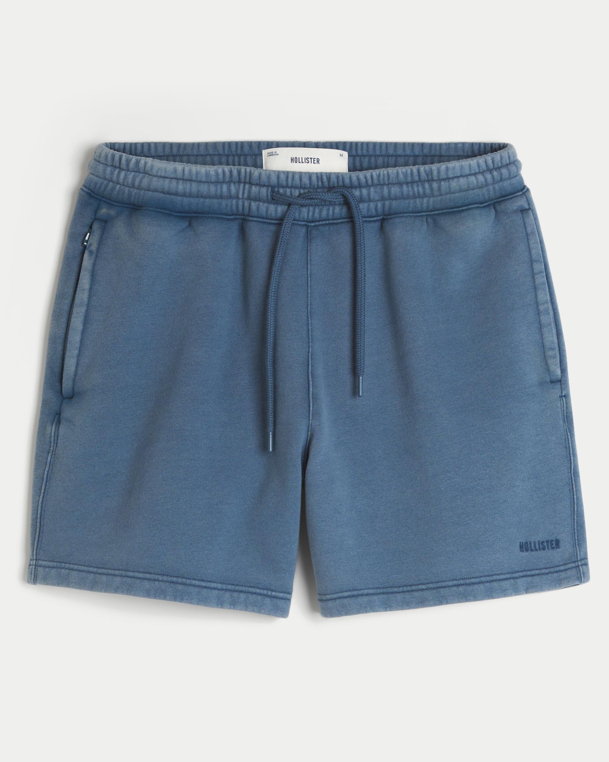 Mid-Thigh Loose Fleece Shorts Product Image