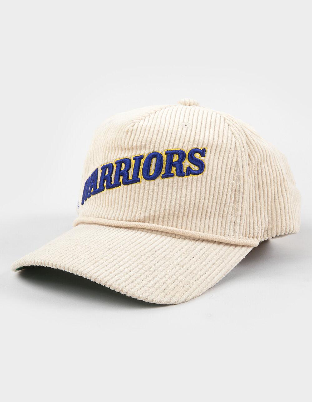 MITCHELL & NESS Golden State Warriors Corduroy Snapback Hat  - IVORY Product Image