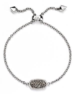 Kendra Scott Elaina Gold Adjustable Chain Bracelet in | Dichroic Glass Product Image