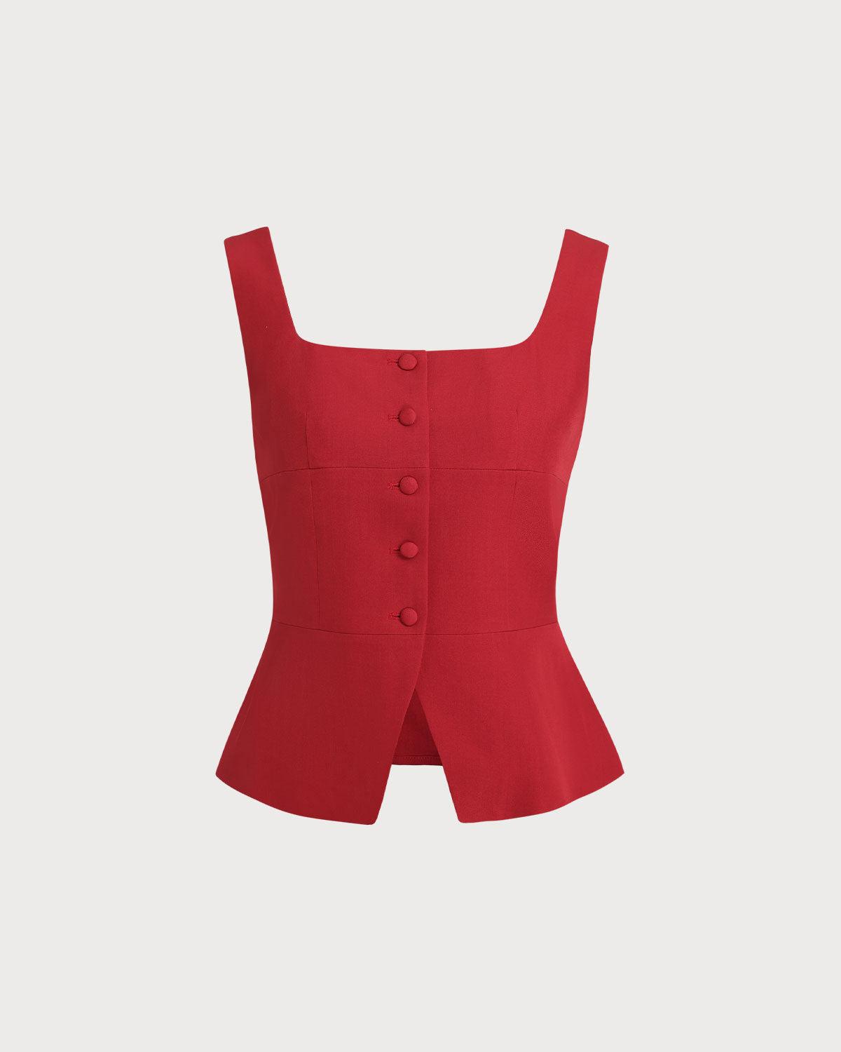 Red Skirt Two Piece Set Product Image