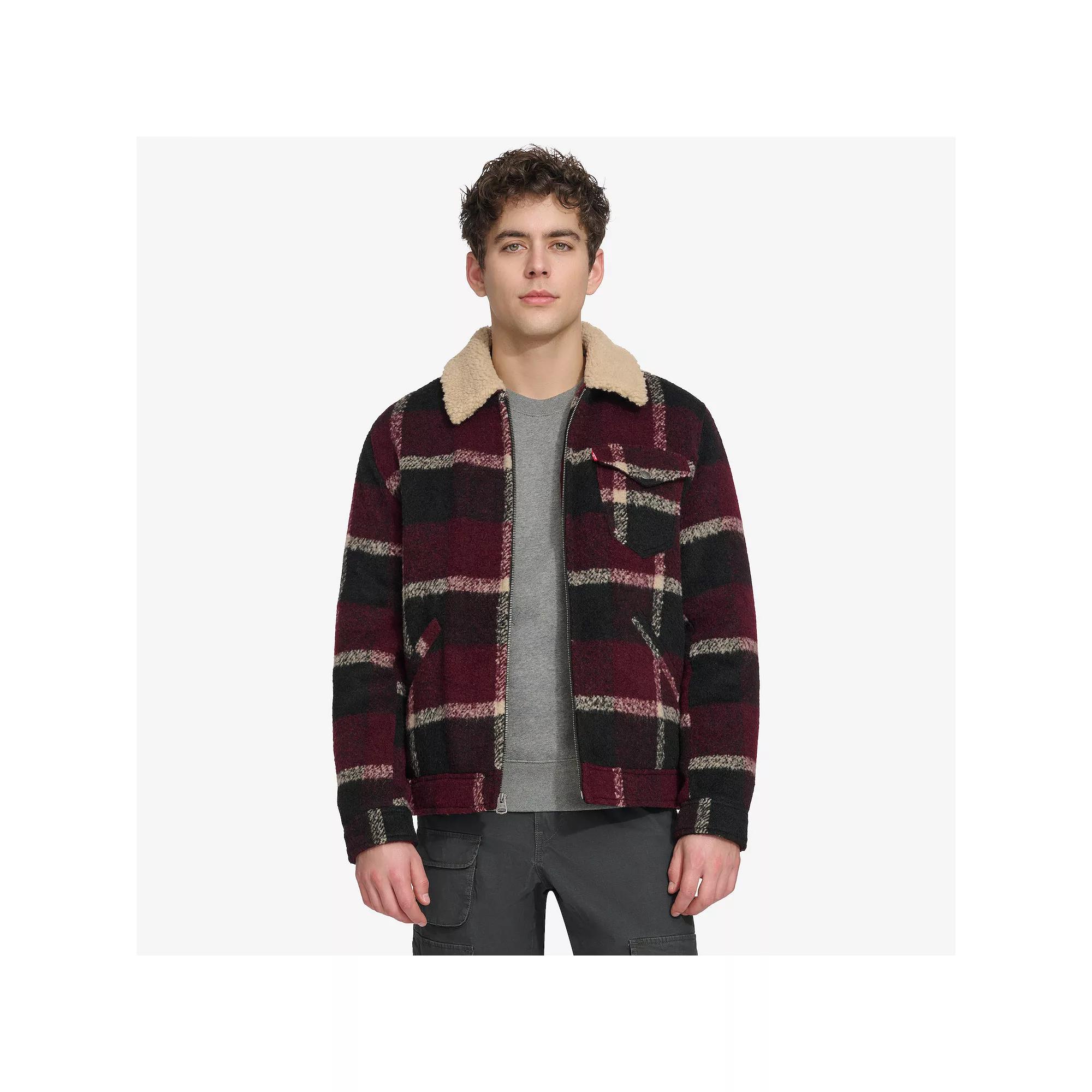 Mens Levis Wool Blended Depot Jacket with Sherpa Collar Product Image
