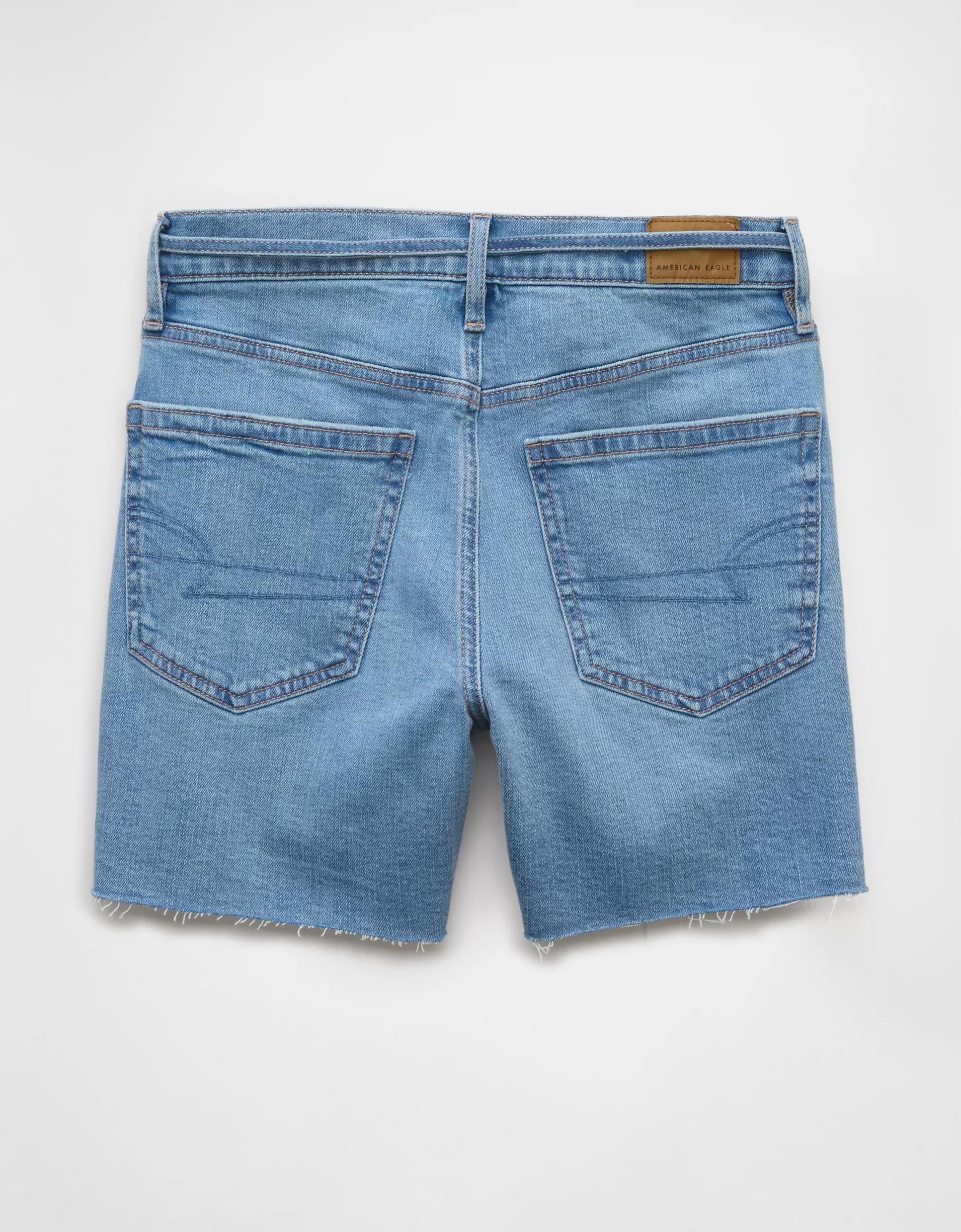 AE 6" Strigid Super High-Waisted Relaxed Denim Short Product Image