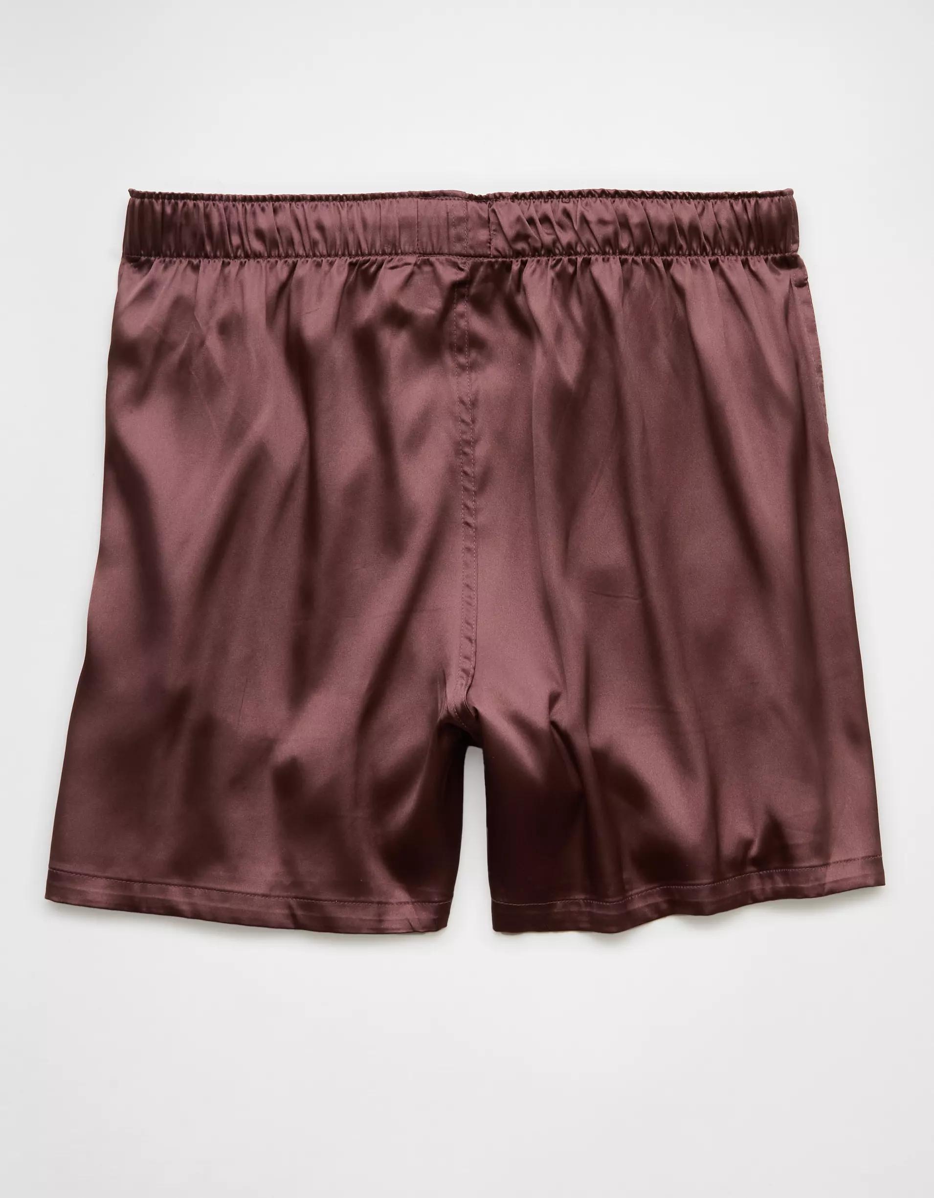 AEO Men's Solid Satin Pocket Boxer Short Product Image