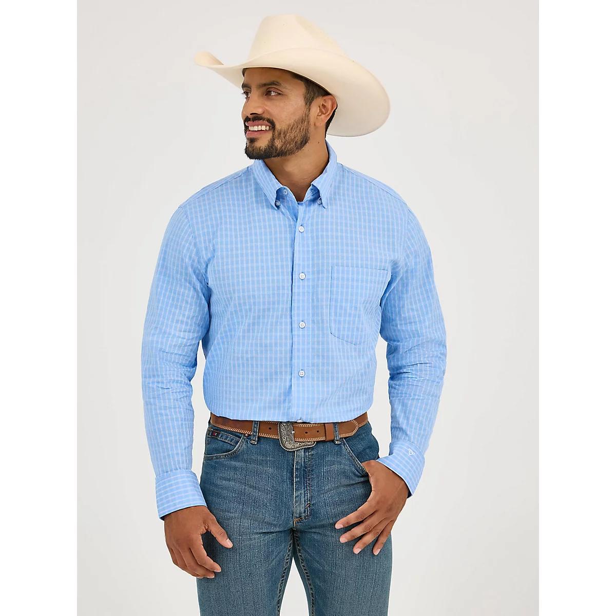 Men's Cody Johnson One Pocket Button Down Shirt in Ceramic Print Product Image