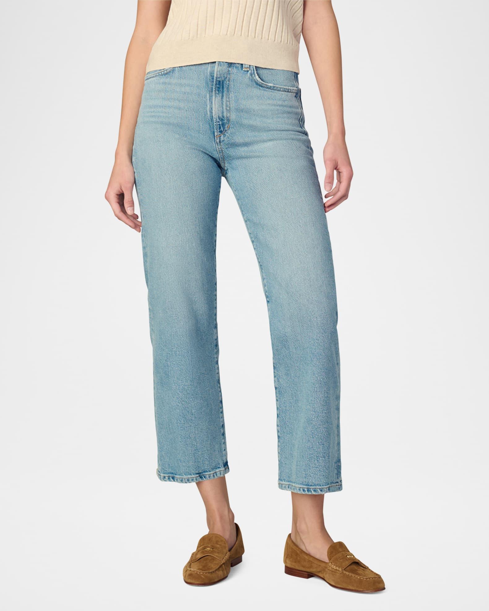 The Margot High-Rise Straight Cropped Jeans Product Image
