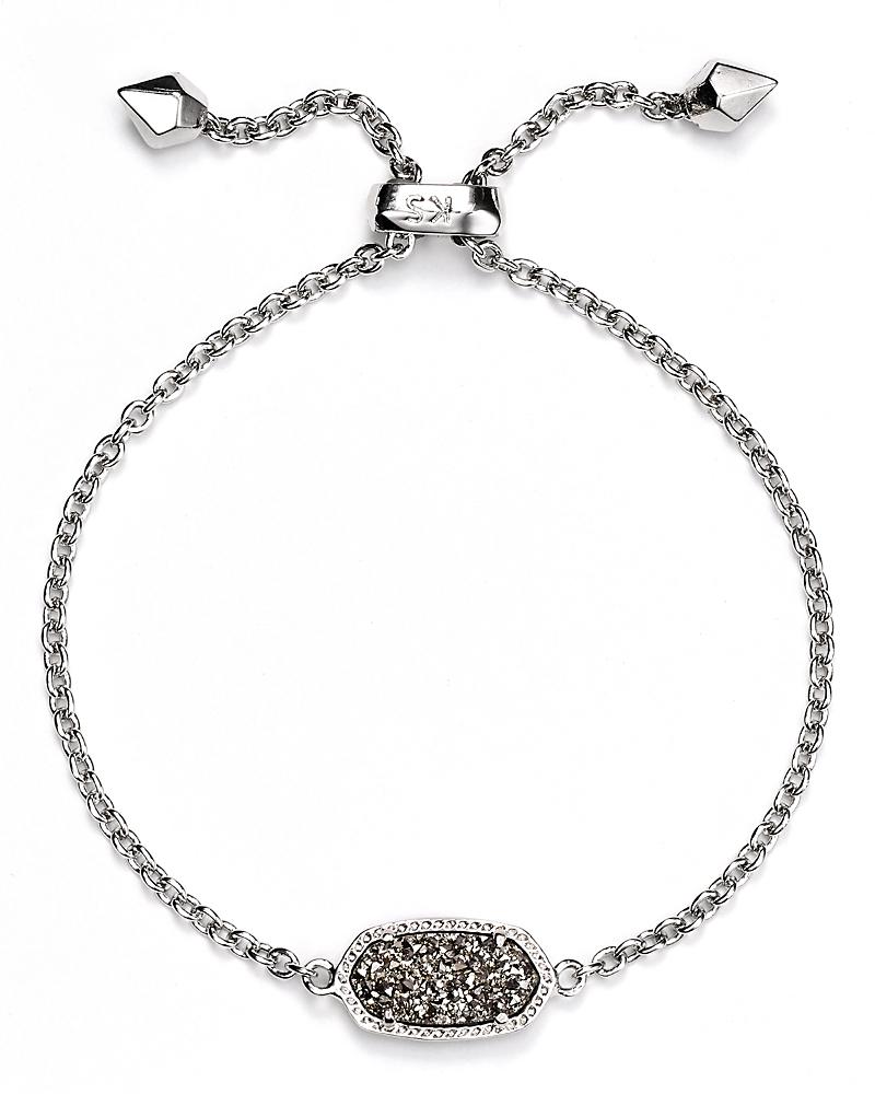 Kendra Scott Elaina Gold Adjustable Chain Bracelet in | Dichroic Glass Product Image