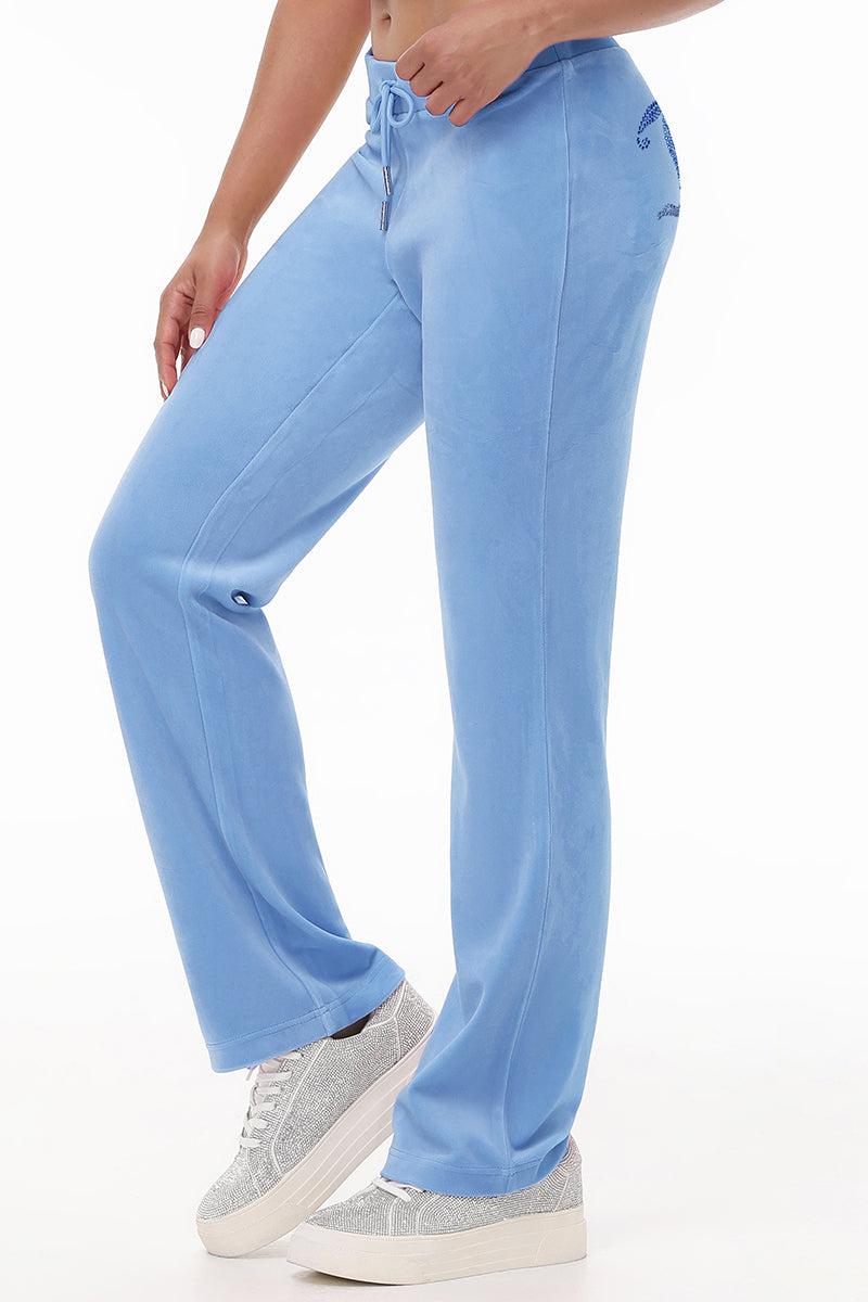 Ombre Big Bling Velour Track Pants Product Image