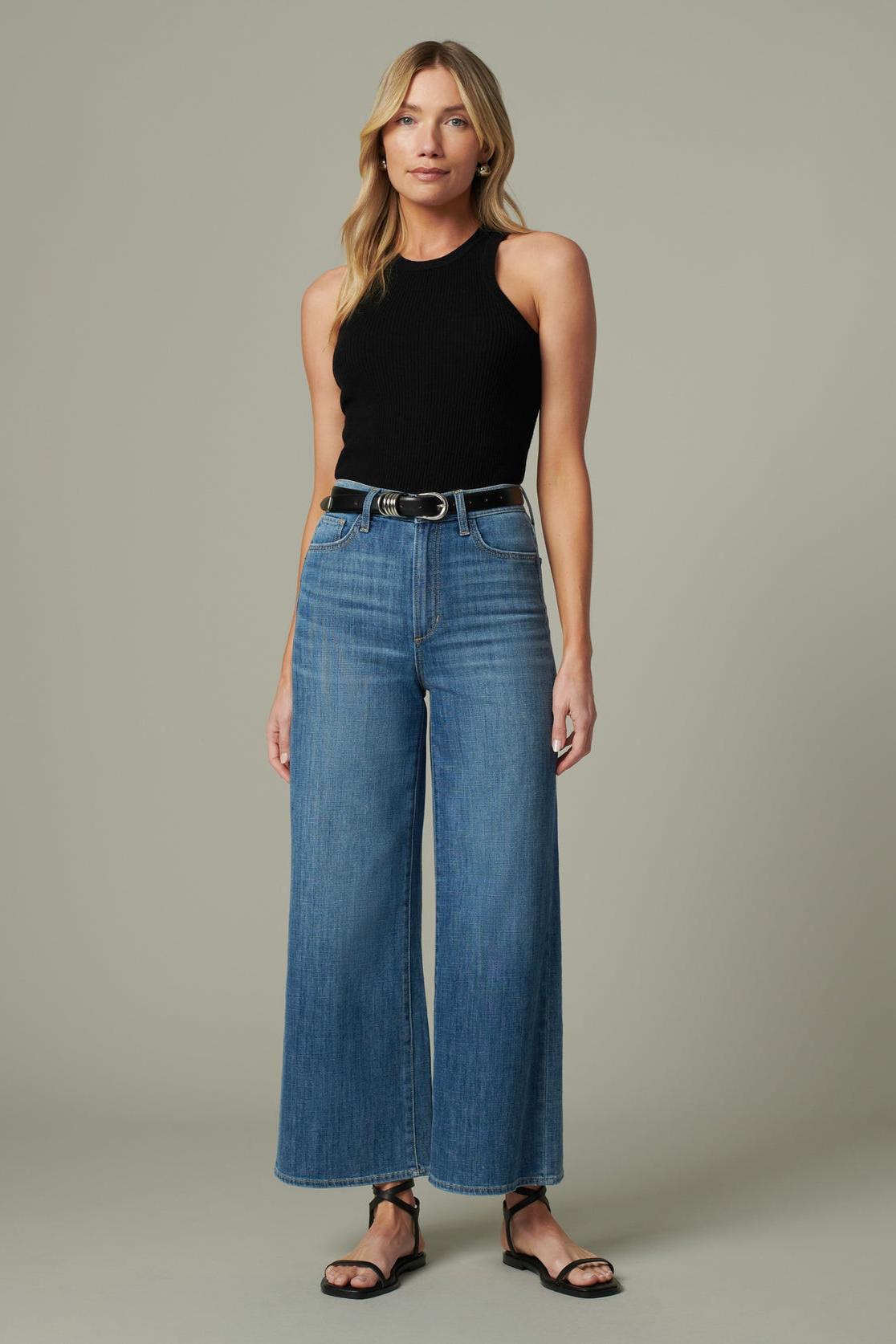 The Mia High Rise Wide Leg Ankle // Weightless - Smoke Show Product Image