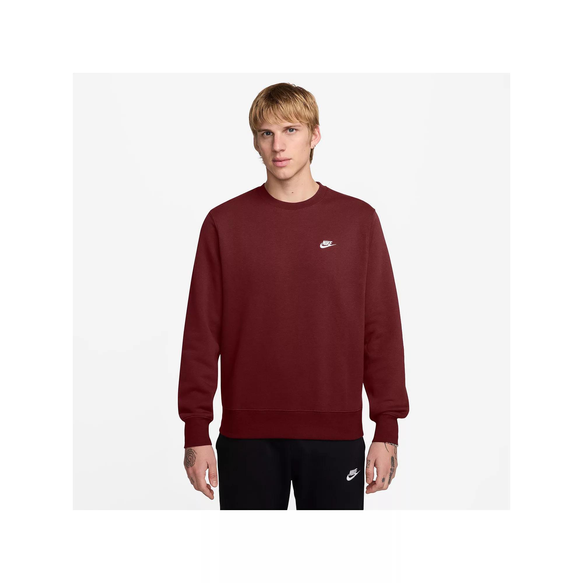 Big & Tall Nike Club Fleece Crewneck Sweatshirt, Men's,  Product Image