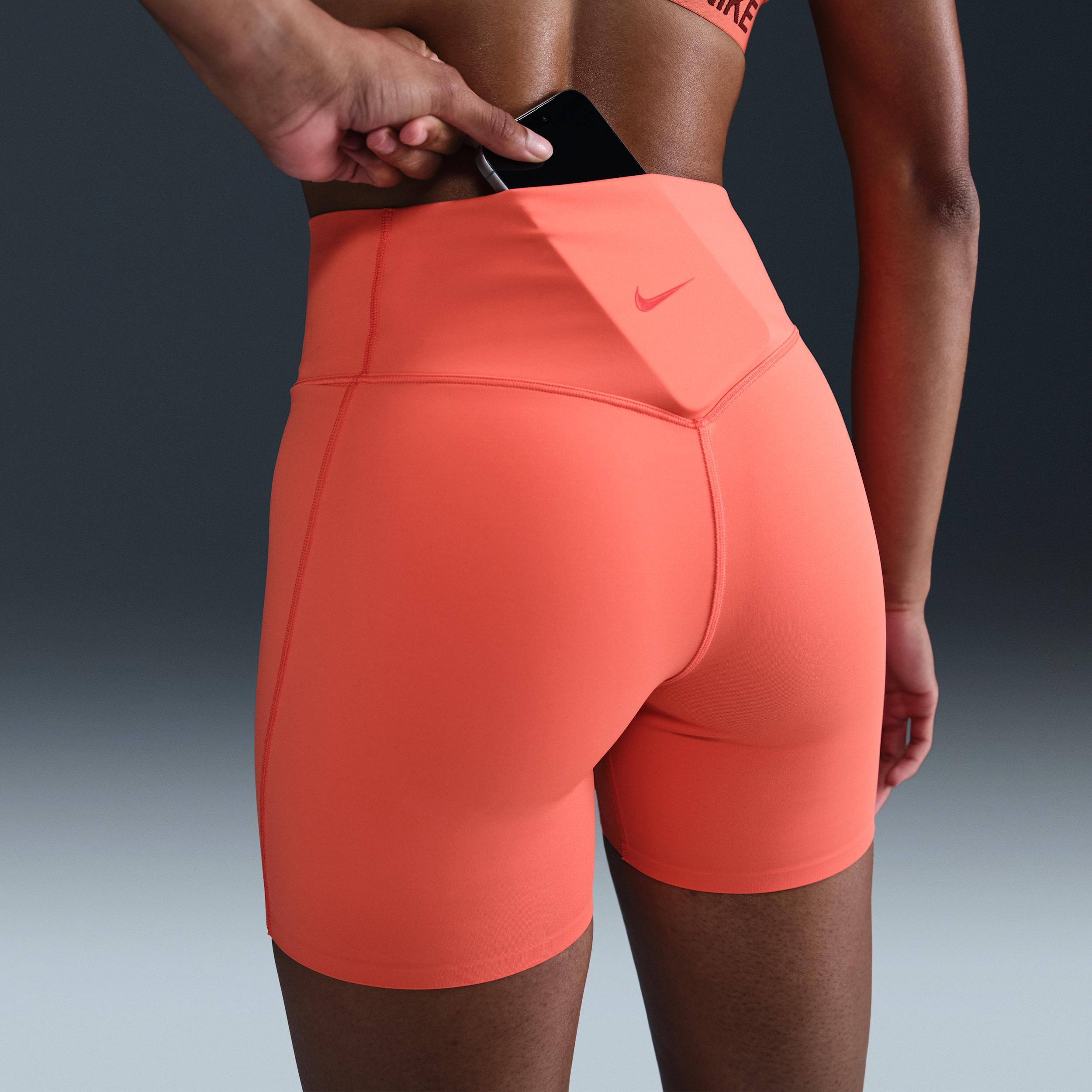 Nike Women's Universa High-Waisted 5" Biker Shorts with No Front Seam Product Image