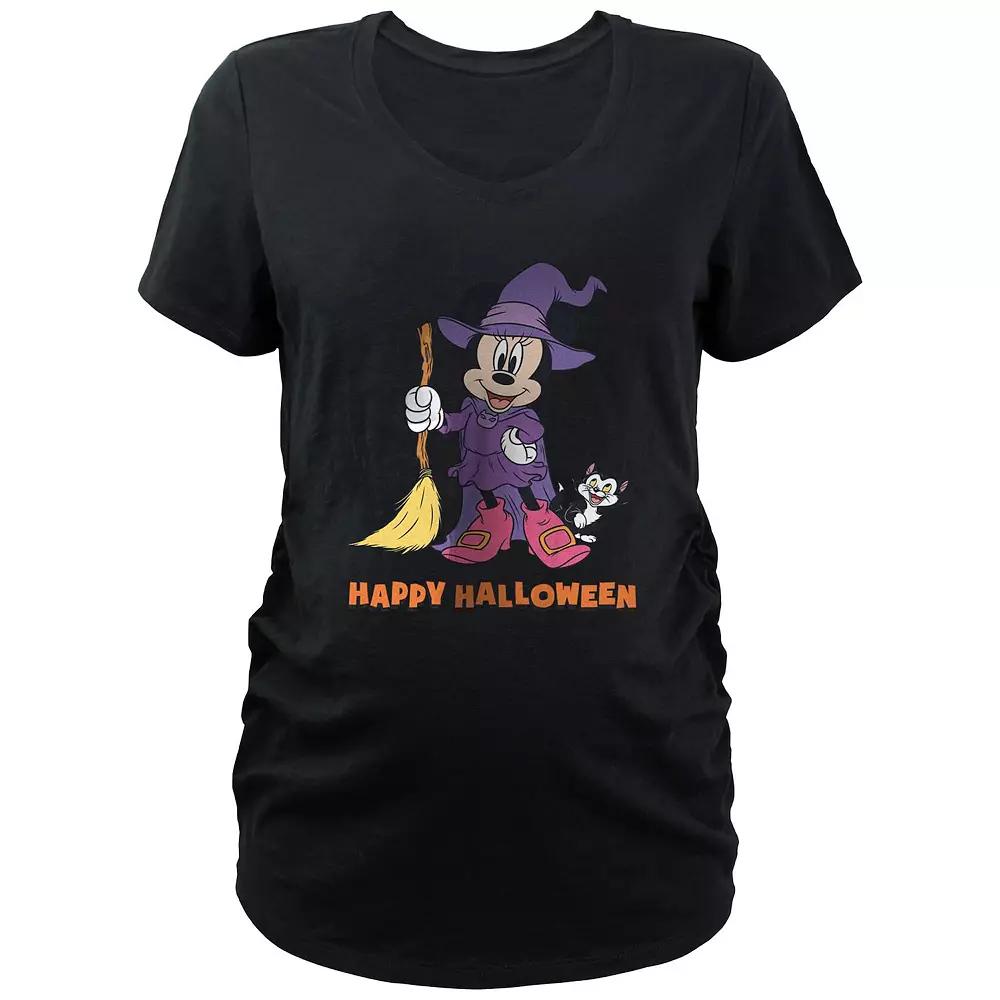 Disney's Minnie Mouse Witch Costume Happy Halloween Maternity Graphic Tee, Women's,  Product Image