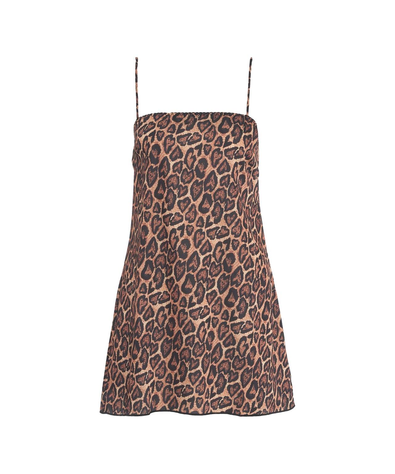 Mini dress with animal print Product Image