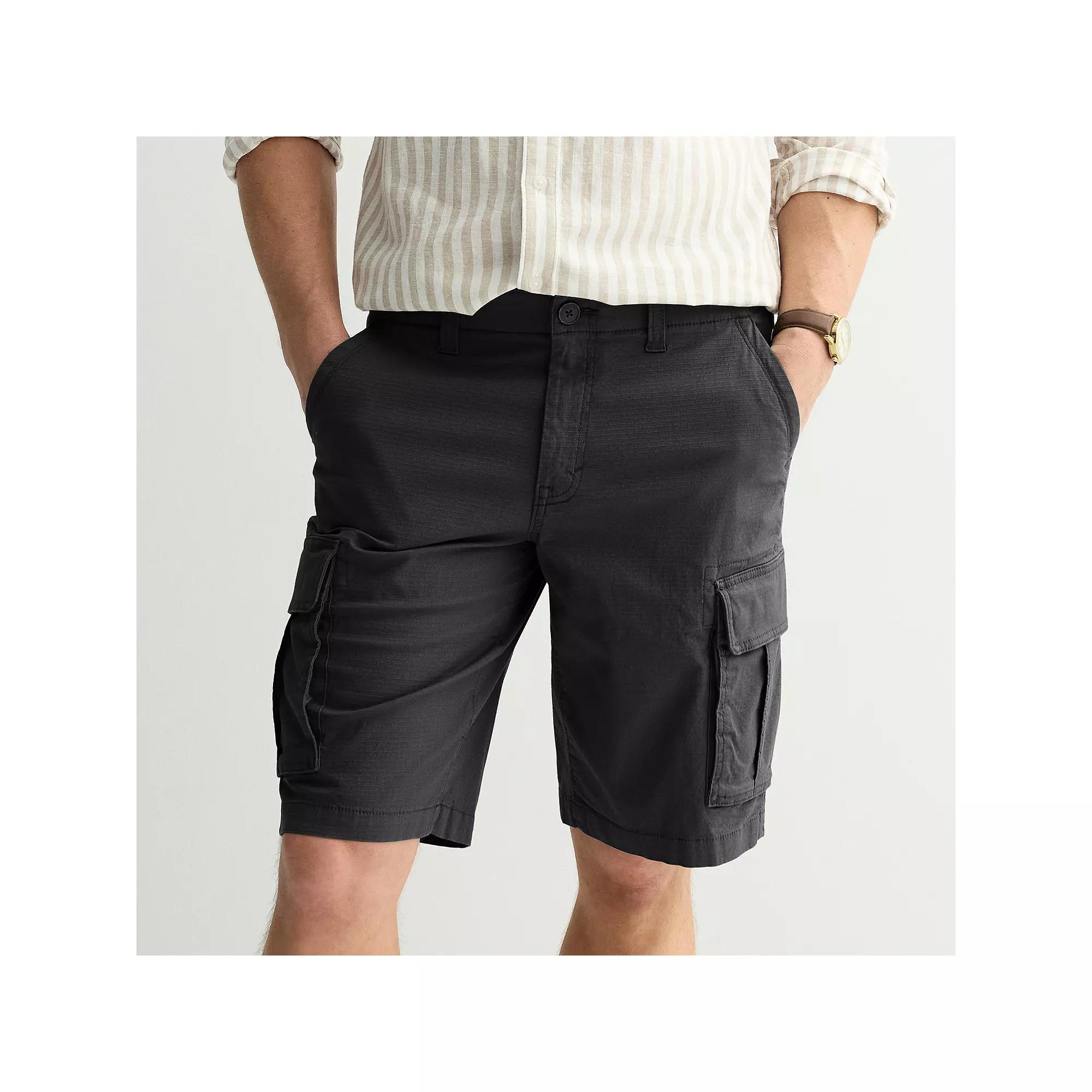 Men's Sonoma Goods For Life® 12-in. Flexwear Everyday Cargo Shorts, Size: 28 12 IN, Iron Ore Product Image