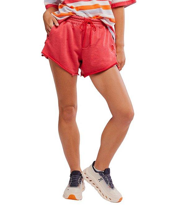 FP Movement Knockout Mid Rise Split Hem French Terry Shorts Product Image