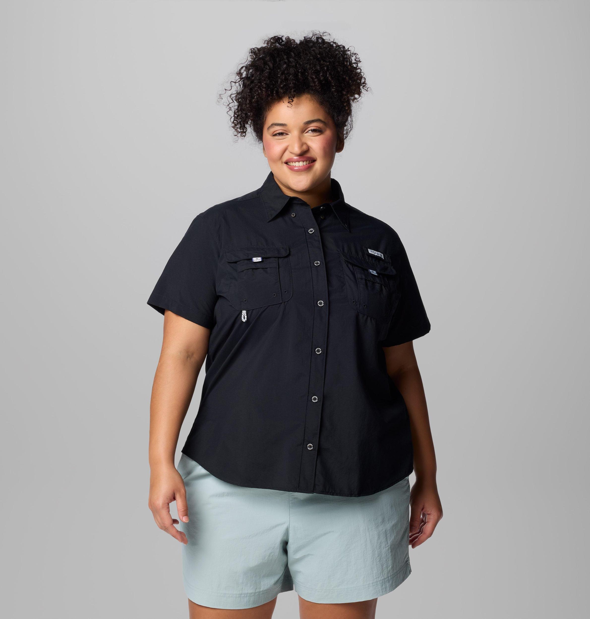 Columbia Womens PFG Bahama Short Sleeve Shirt - Plus Size- Product Image
