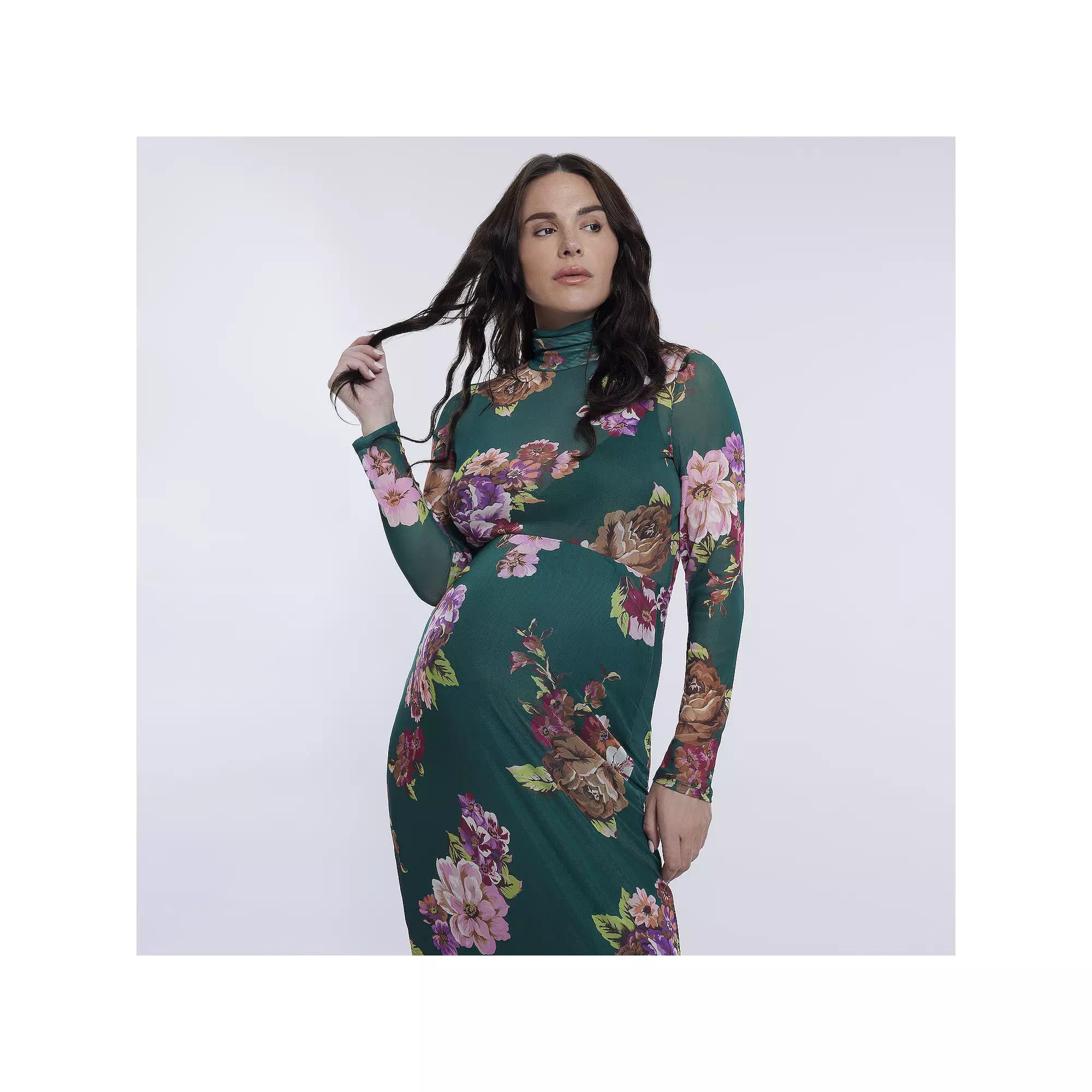 Maternity Motherhood® Turtleneck Long Sleeve Top, Women's,  Product Image