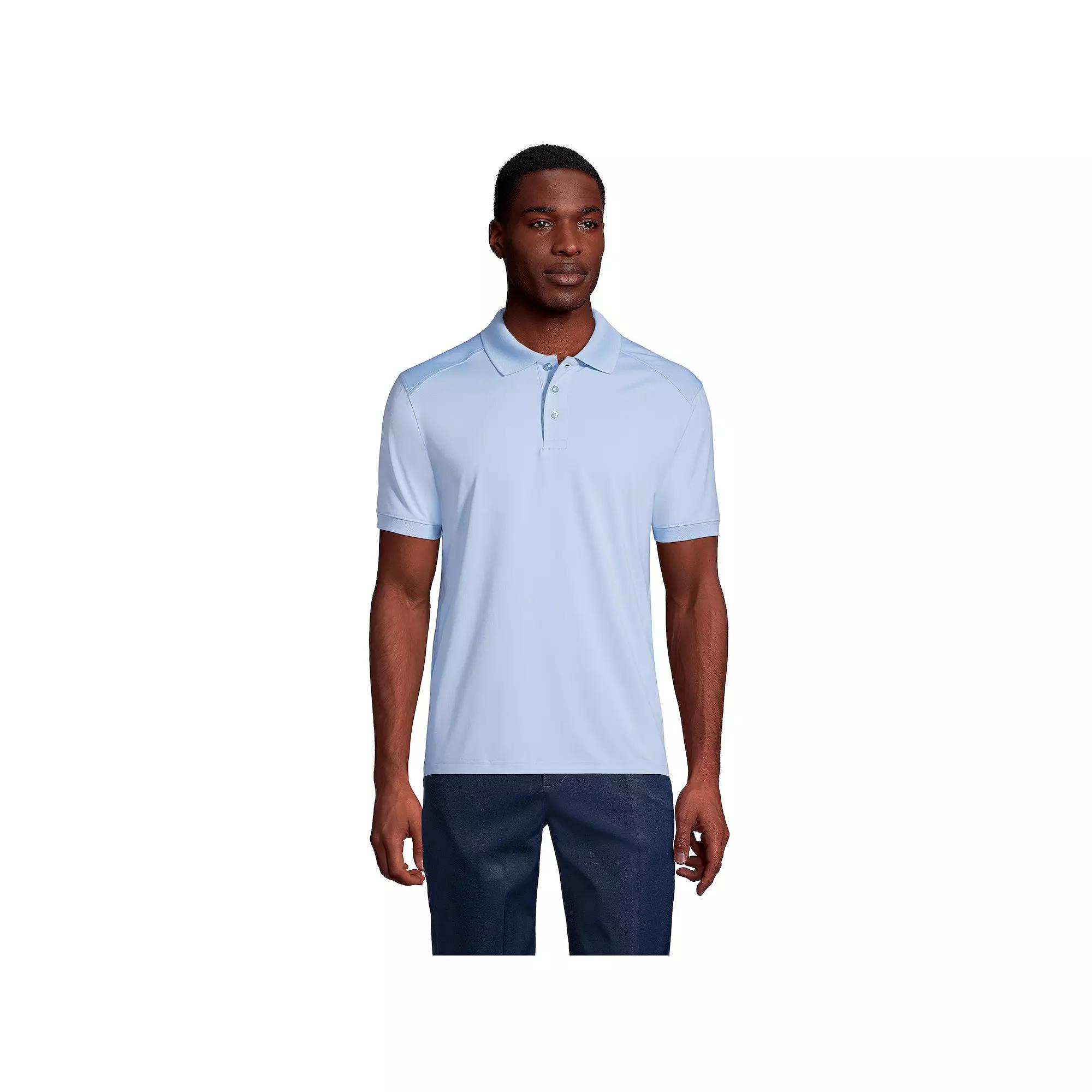 Men's Lands' End Short Sleeve Rapid Dry UPF 50 Polo Shirt,  Product Image