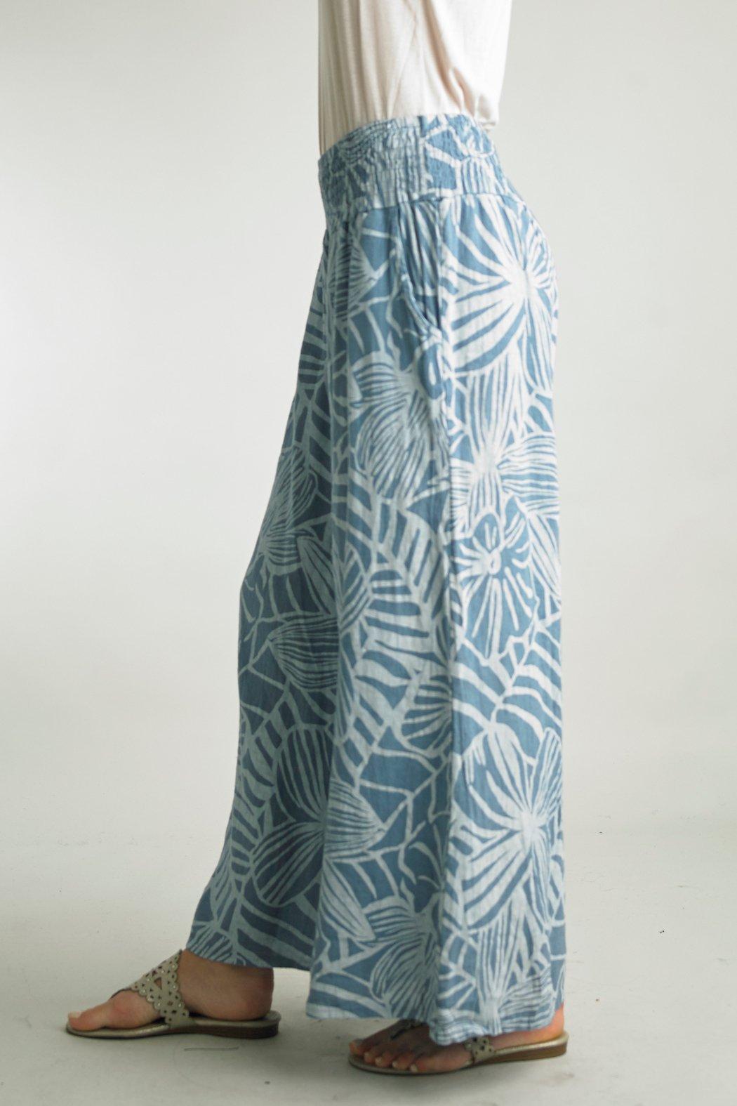 PRINT WIDE LEG PANTS Product Image