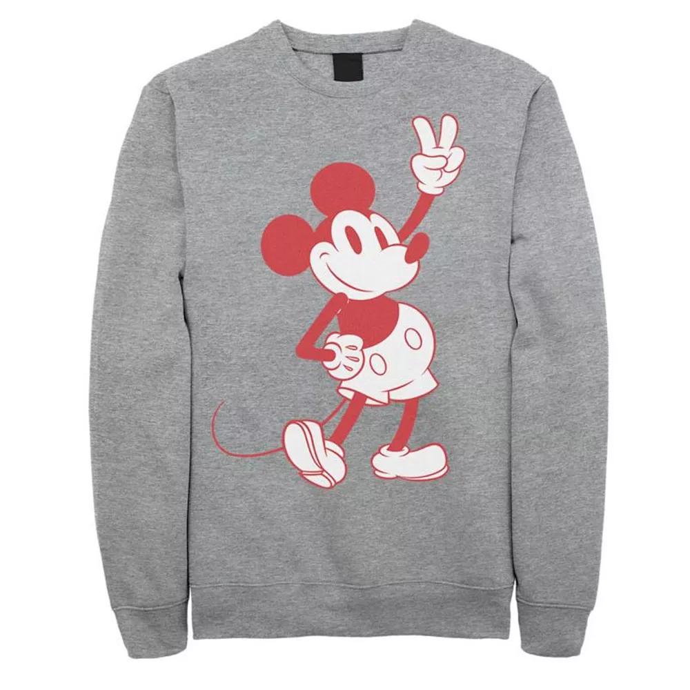 Disney's Mickey And Friends Mickey Men's Peace Outline Sweatshirt,  Product Image