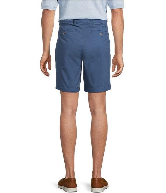 Roundtree & Yorke The Cloud Collection 9#double; Inseam Flat Front Washed Chino Shorts Product Image