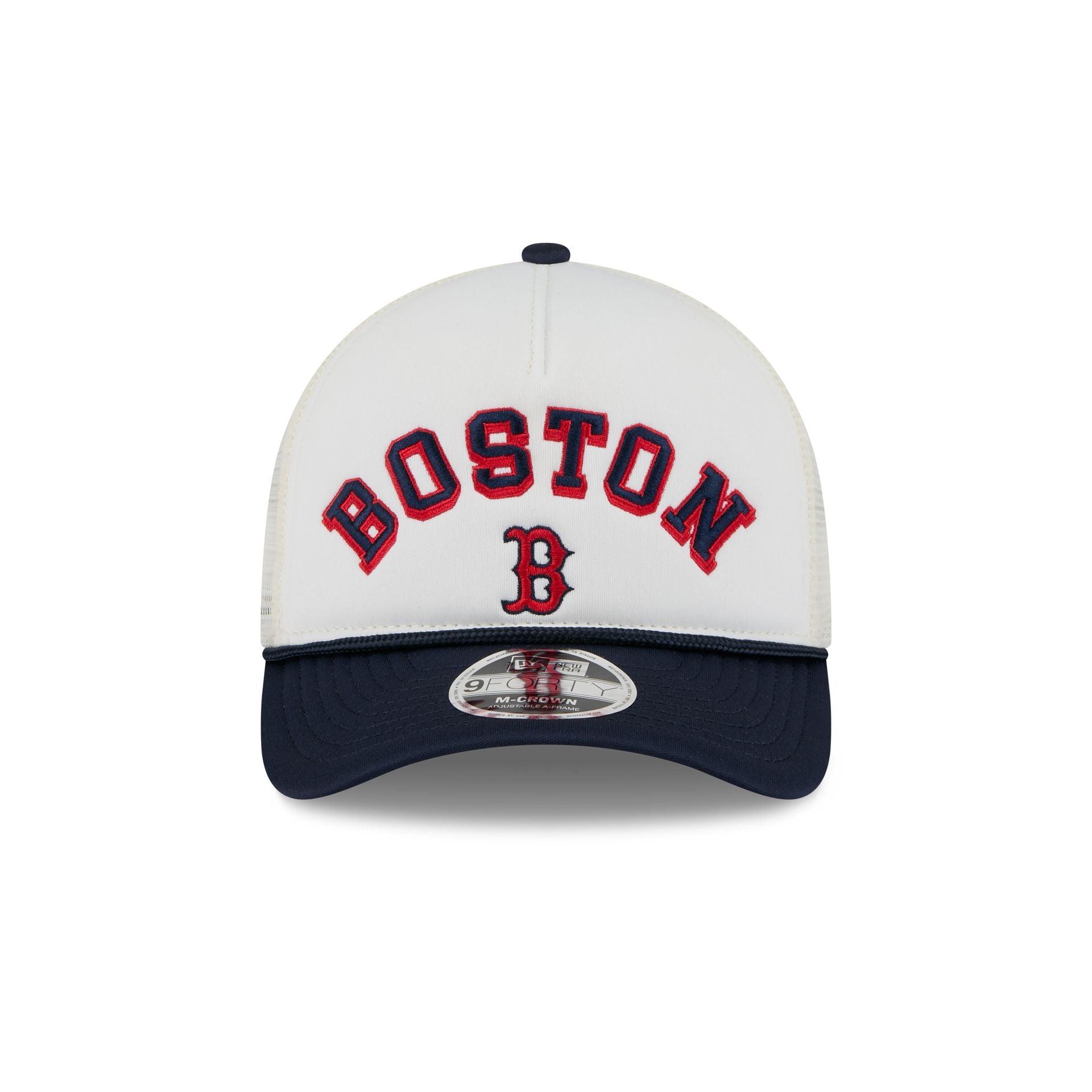 Boston Red Sox Chrome Arch 9FORTY M-Crown A-Frame Trucker Hat Male Product Image