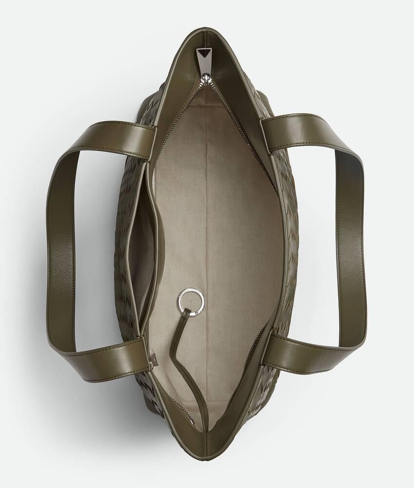 Men's Small Intrecciato Zipped Tote in Cypress Product Image