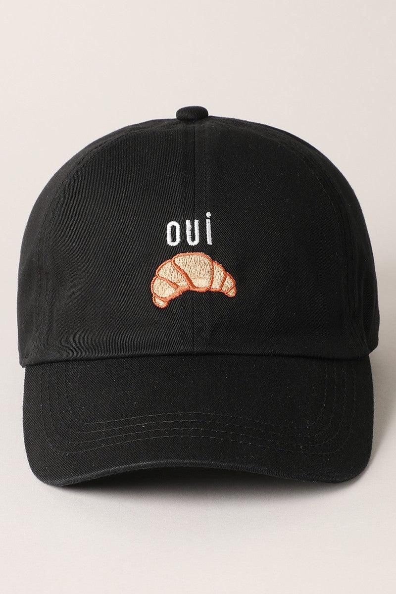 Oui Croissant Baseball Cap Product Image