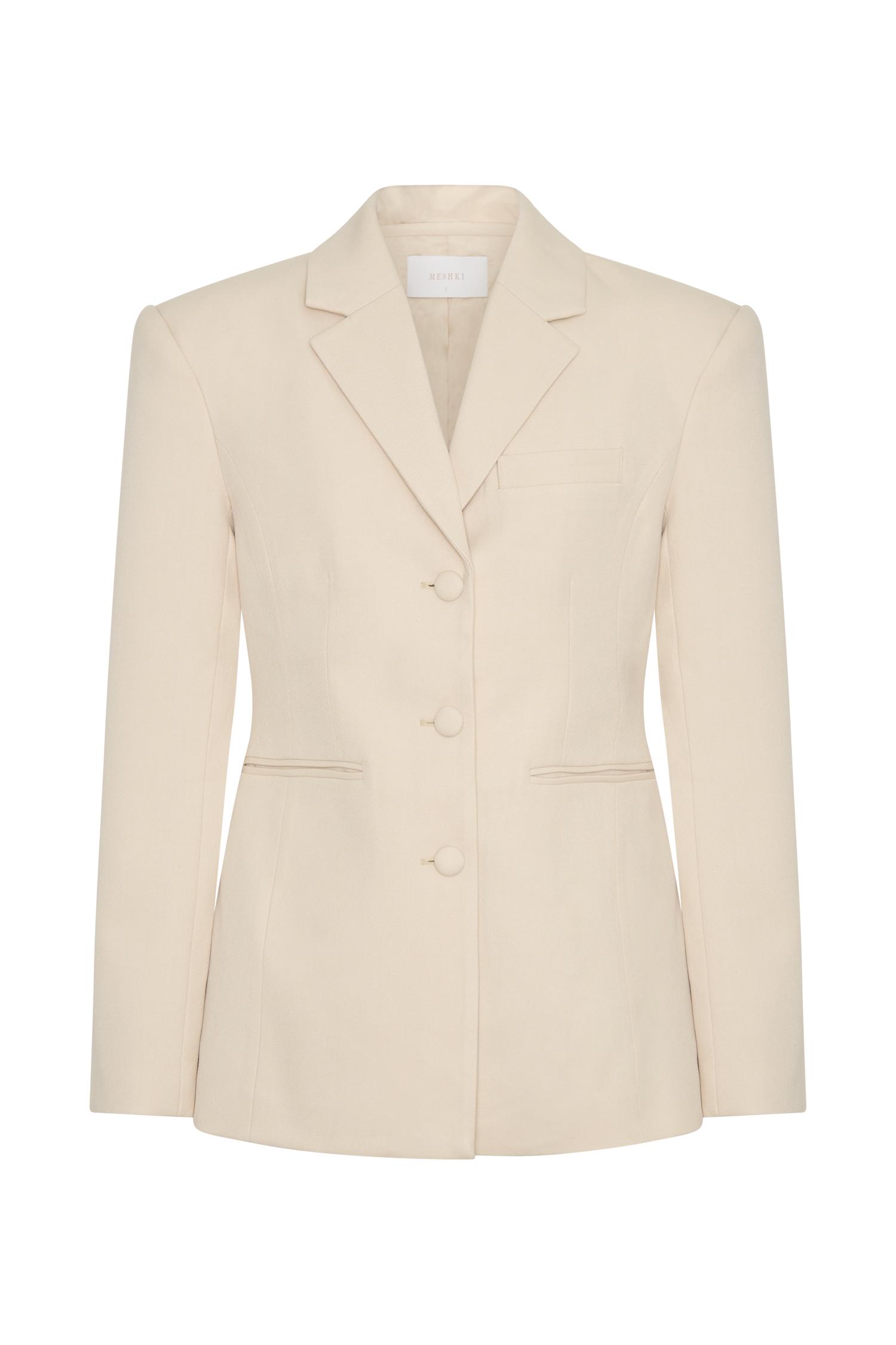 Bellamy Cinched Blazer - Buttermilk Product Image