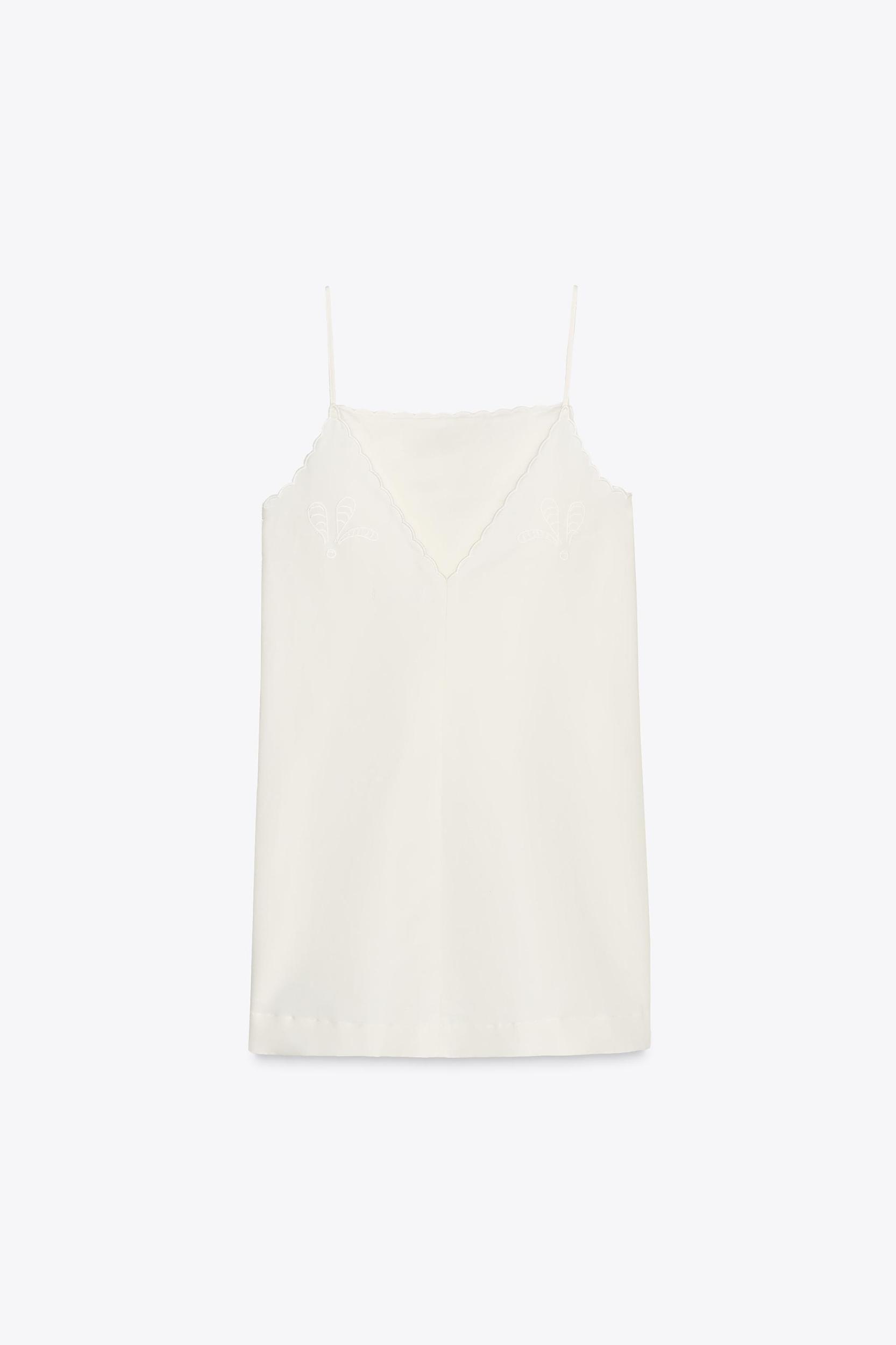 ZW COLLECTION EMBROIDERED LINEN DRESS Product Image