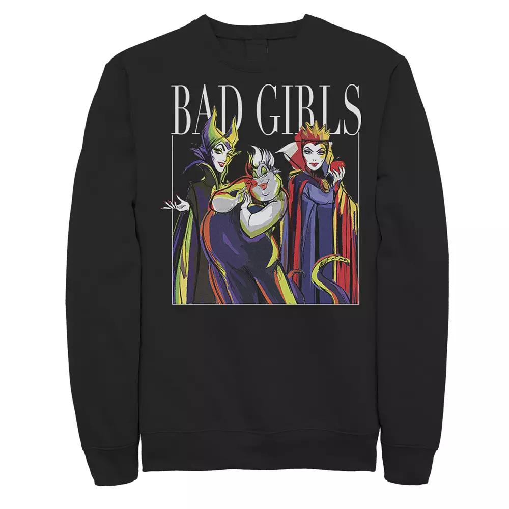 Disney Villains Men's Bad Girls Group Shot Painted Sweatshirt,  Product Image