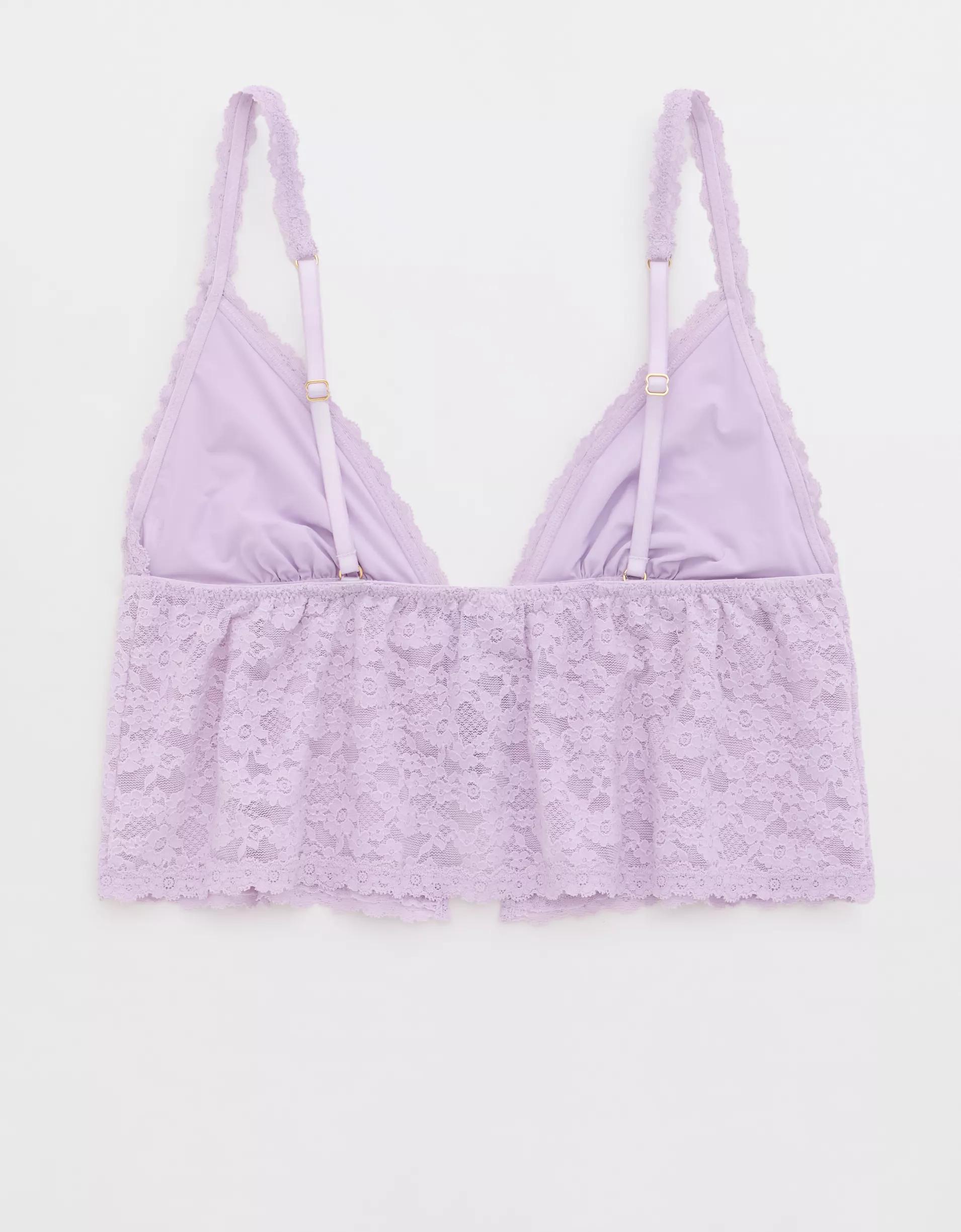 Show Off Vintage Lace Tie Front Bra Top Product Image