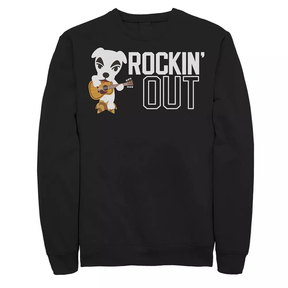 Men's Animal Crossing Rockin Out Poster Sweatshirt,  Product Image