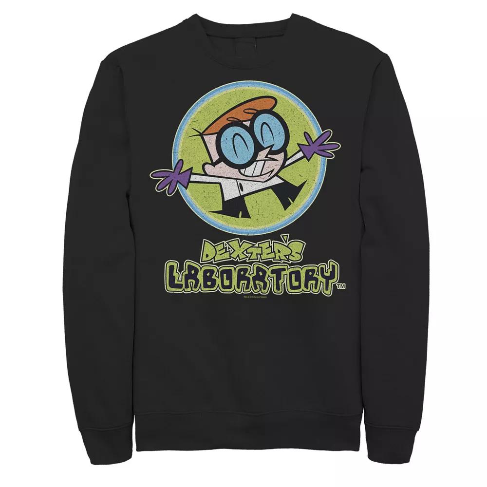 Men's Cartoon Network Dexter's Laboratory Happy Scientist Fleece Graphic Pullover,  Product Image