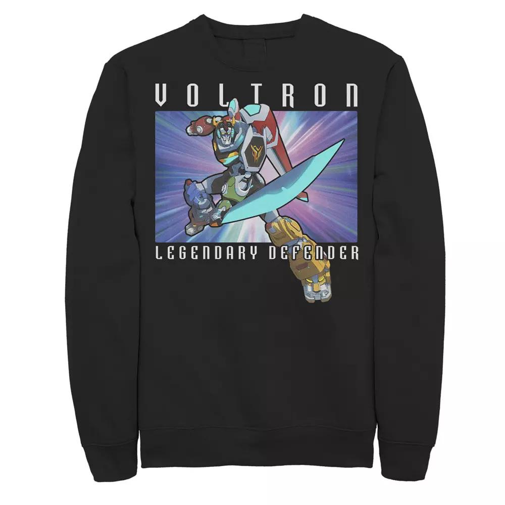 Men's Voltron: Legendary Defender Voltron Action Pose Long Sleeve Fleece,  Product Image