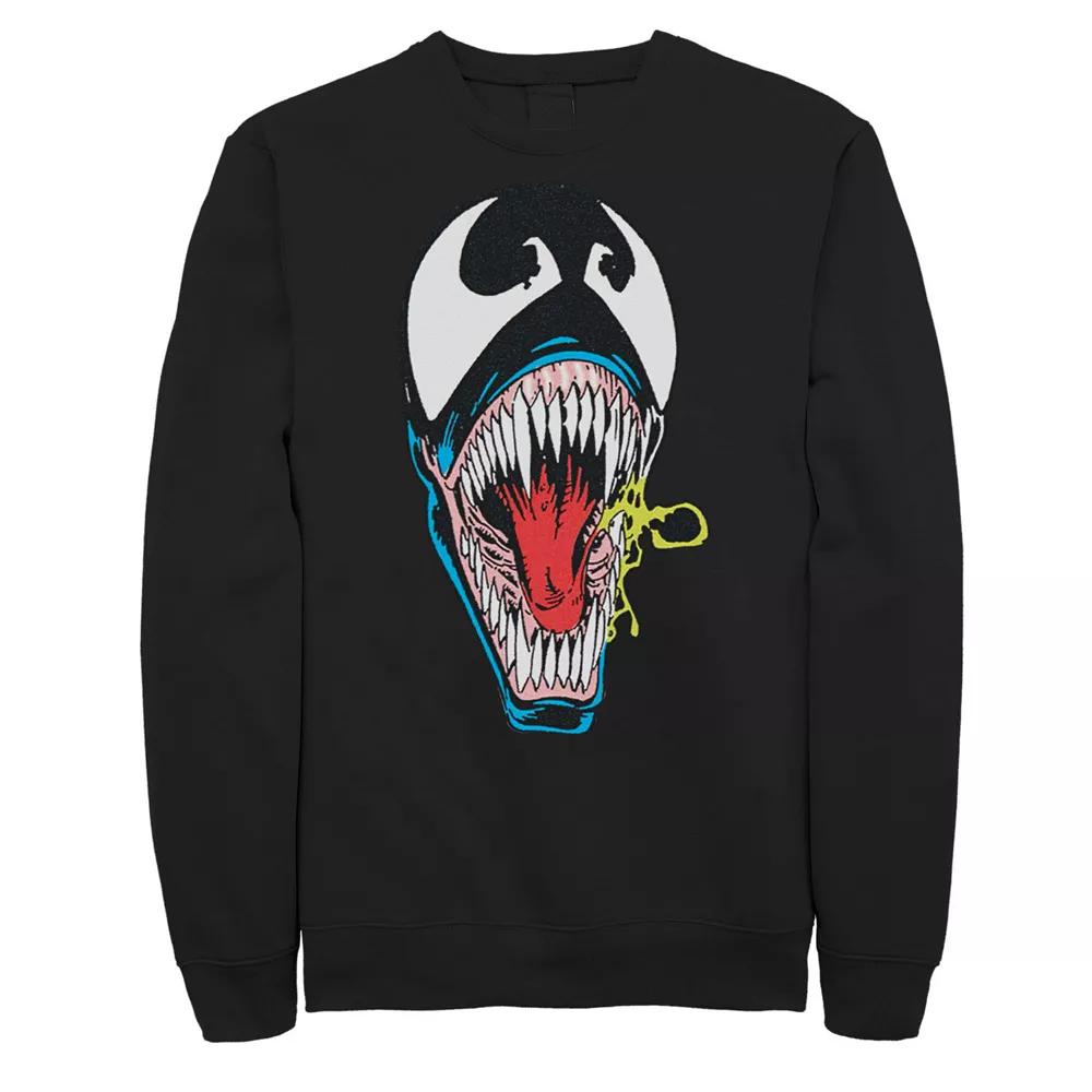 Men's Spiderman Retro Venom Big Face Sweatshirt, Size: XL, Black Product Image