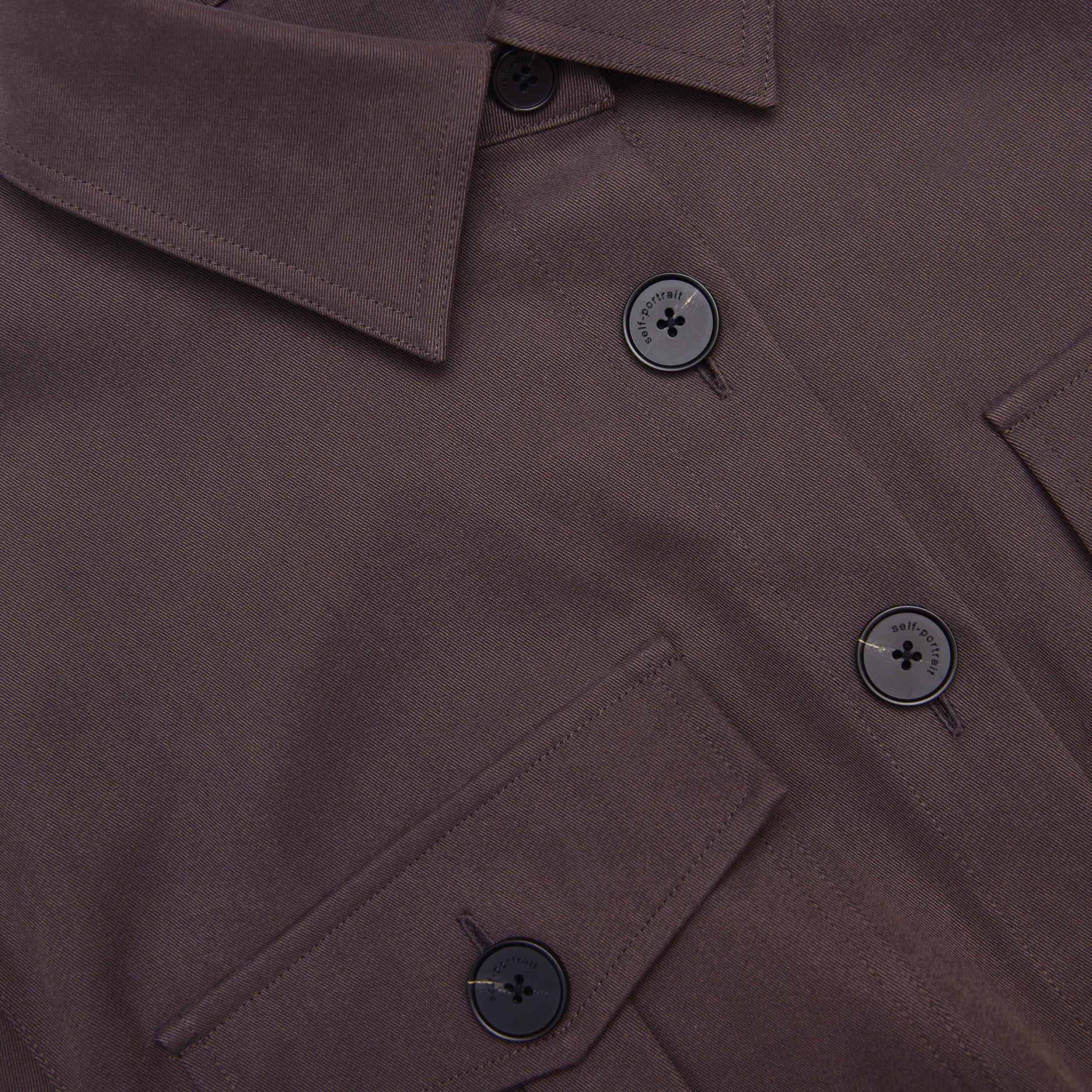 Brown Cotton Belted Midi Dress Product Image