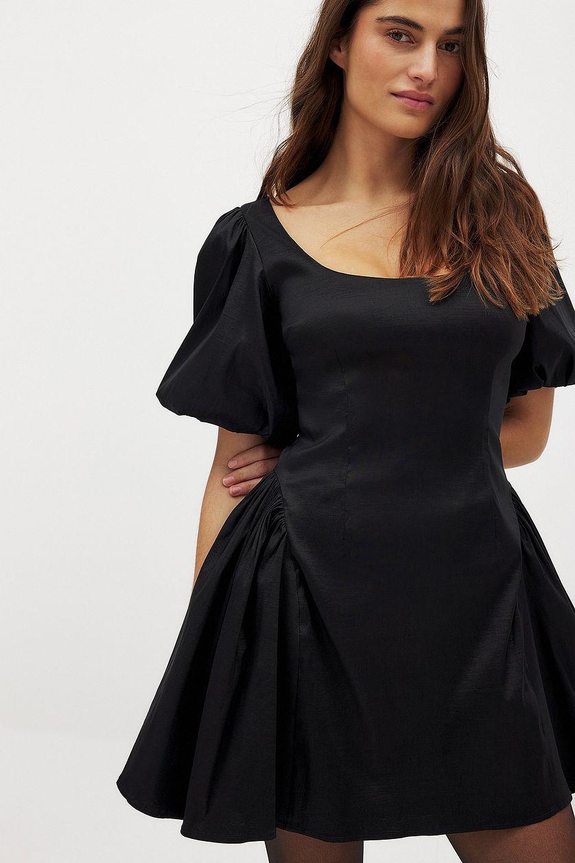 Puff Shoulder Mini Dress Product Image