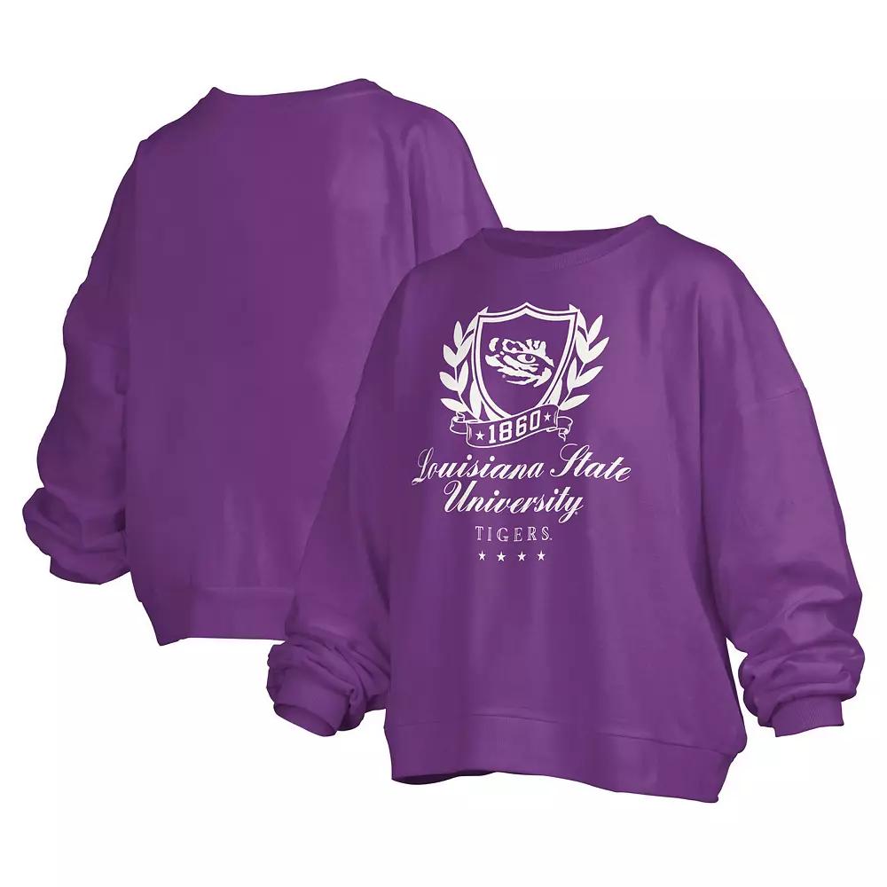 Women's Pressbox Purple LSU Tigers Big Aug Script Janice Over Product Image