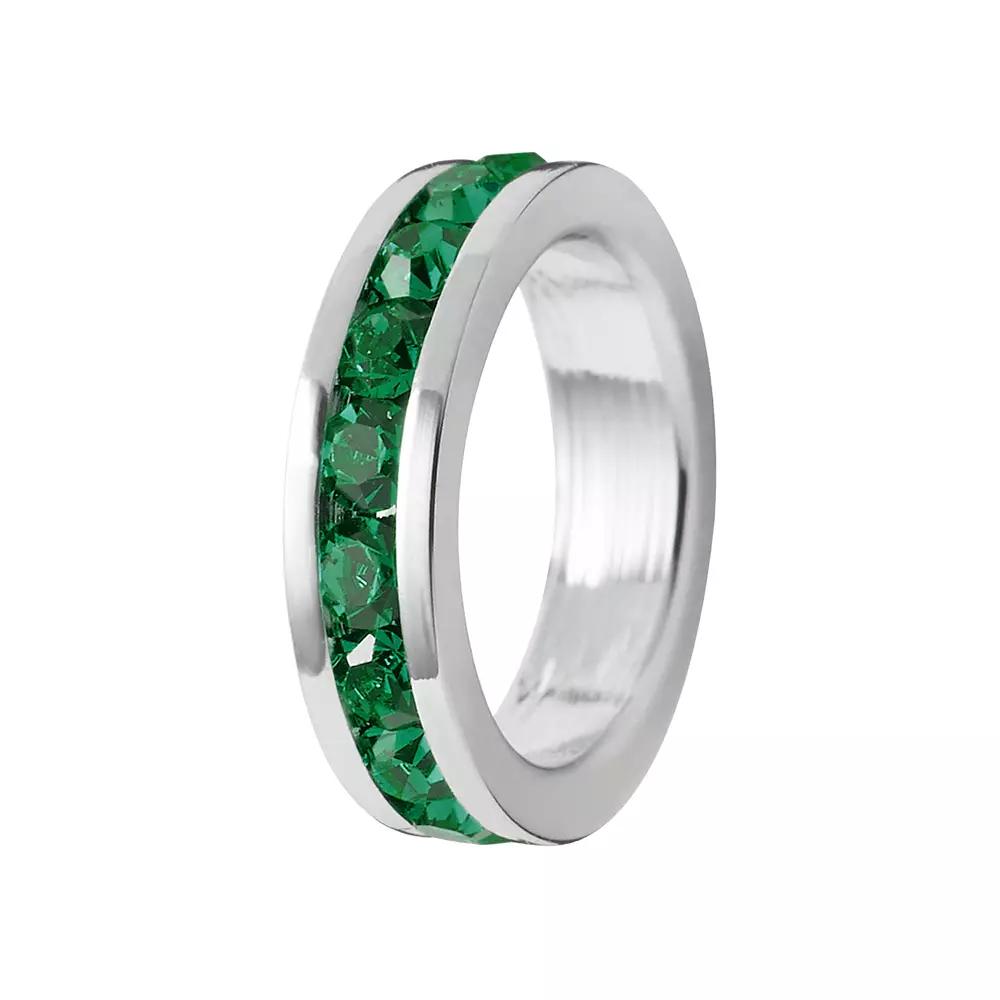 Traditions Jewelry Company Sterling Silver Crystal Birthstone Rondelle Charm, Women's, May Product Image