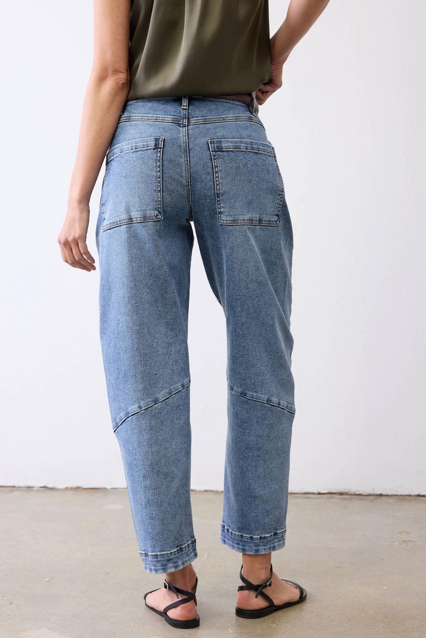 The Slouchy Denim Pants Product Image