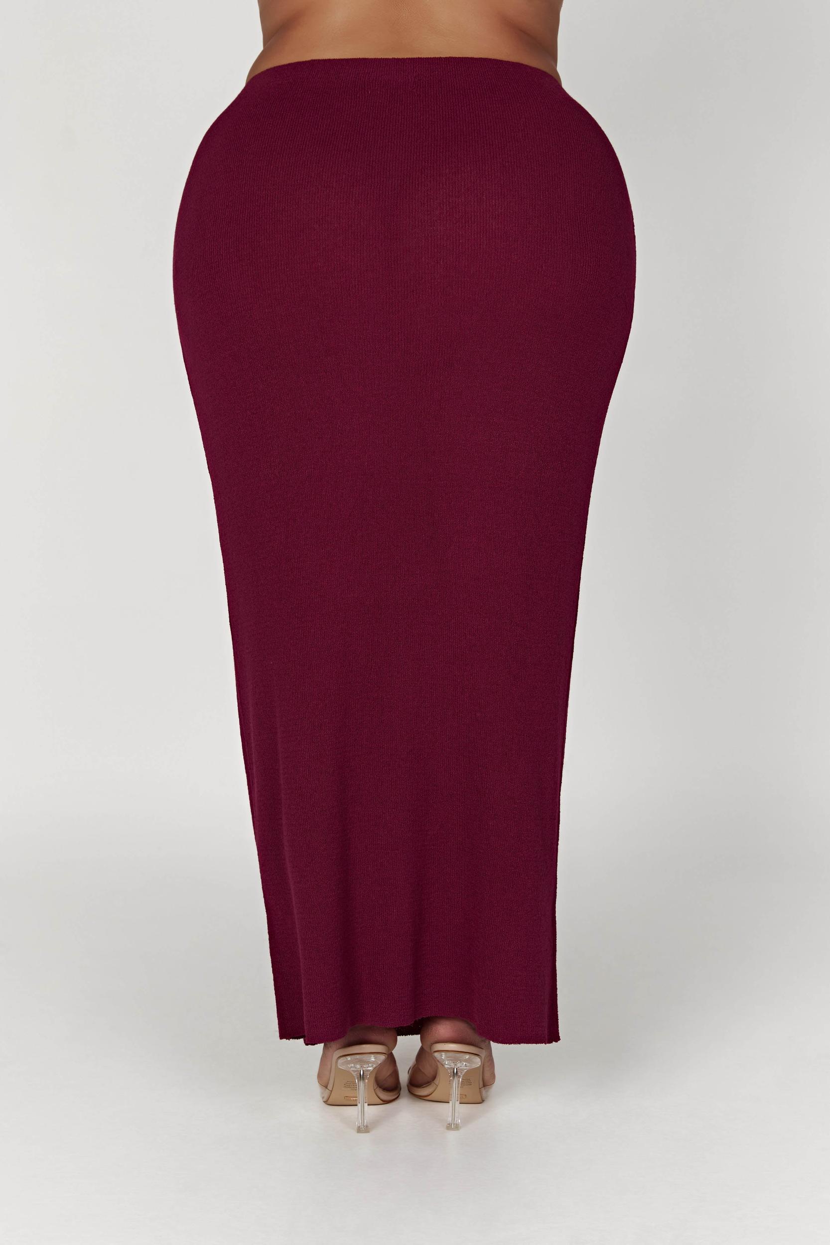 Maribelle Knit Maxi Skirt - Wine Product Image