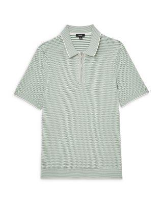 Brink Regular Fit Half Zip Textured Polo Shirt Product Image