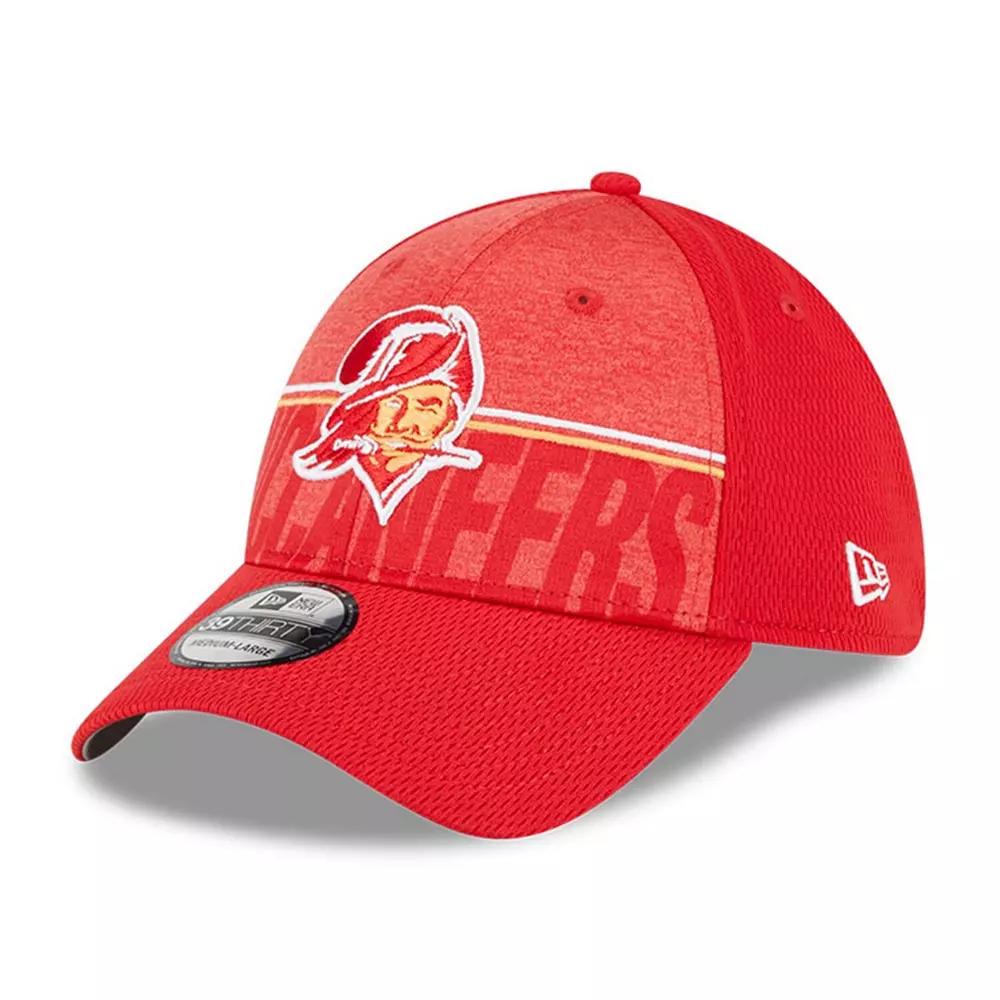 Men's New Era Red Tampa Bay Buccaneers 2023 NFL Training Camp Throwback 39THIRTY Flex Fit Hat,  Product Image