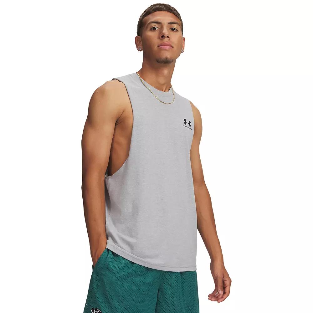 Men's Under Armour Left Chest Cut-Off Tank Top,  Product Image