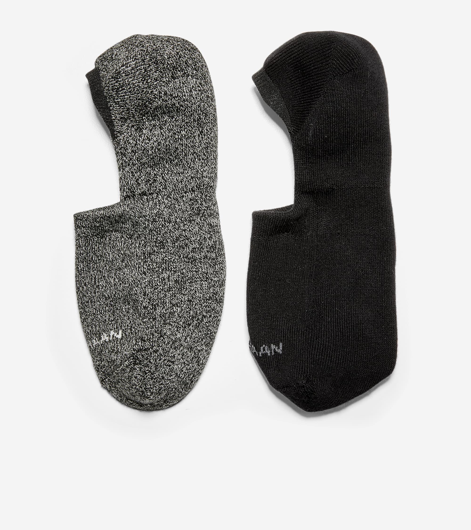 Men's Casual Cushion Sock Liner – 2 Pack in Black | Cole Haan Product Image
