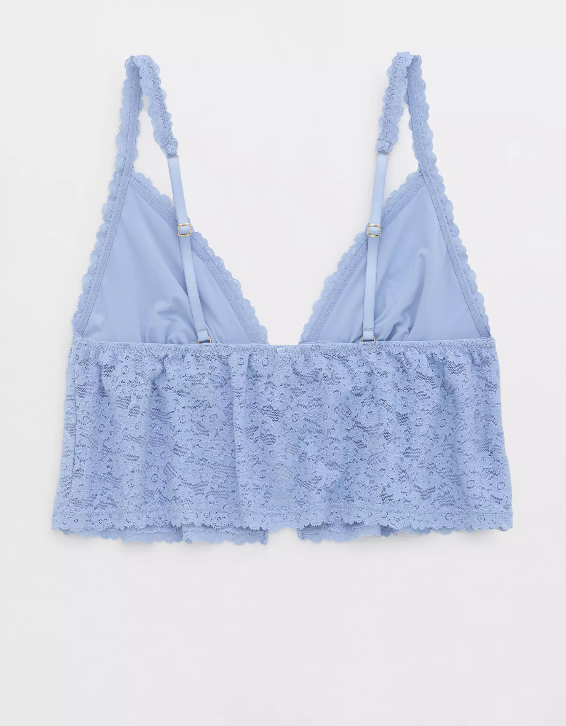 Show Off Vintage Lace Tie Front Bra Top Product Image