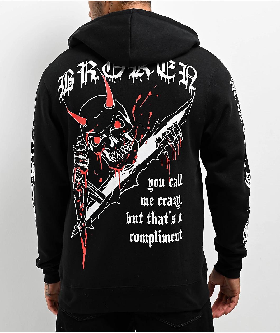 Broken Promises 5150 Black Zip Hoodie Product Image