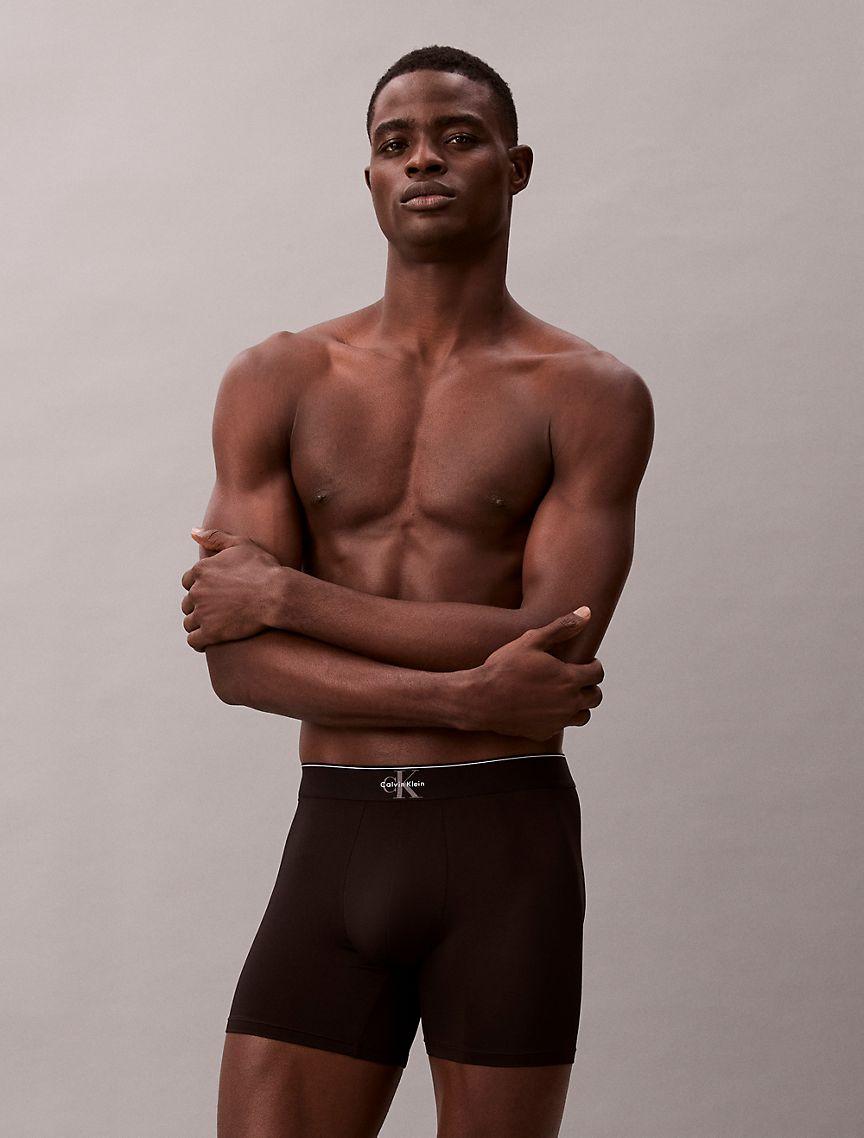 Graphic Monogram Microfiber Stretch Boxer Brief Product Image